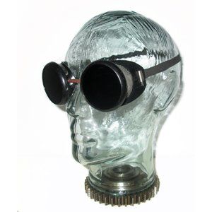 Antique Kimball Welding Goggles Safety Glasses Vtg Old Rockabilly Spectacles KS